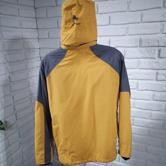 Outer Boundary Smartech Ladies Size Medium Gold & Grey Jacket with Packable Hood - Picture 4 of 15